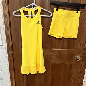 adidas Yellow Mini Dress